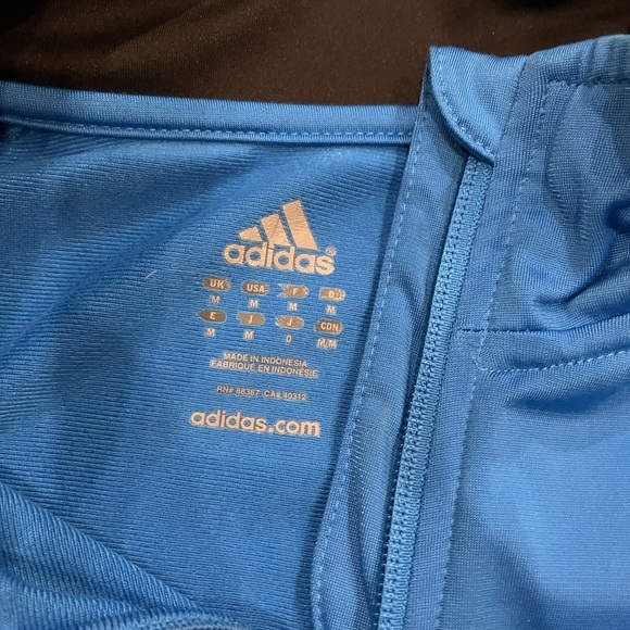 [M]Adidas Original Men Blue and Black Track Performance Jacket - Picture 4 of 9